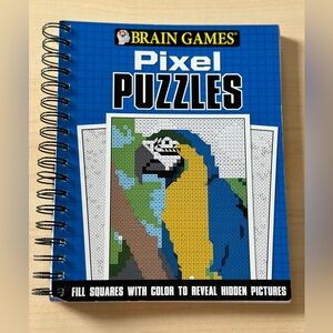 2/$20 | Brain Games Pixel Puzzles Spiralbound Activity Book